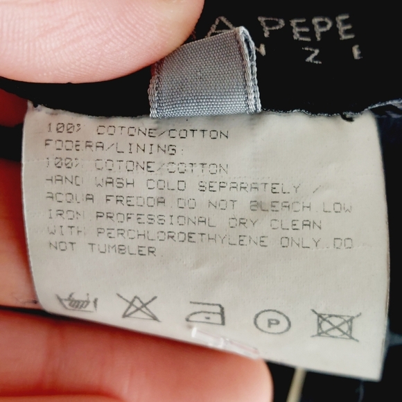 NWT Patrizia Pepe Cotton Denim Black Buckles Mini Gonna Skirt P4209 - Picture 5 of 7